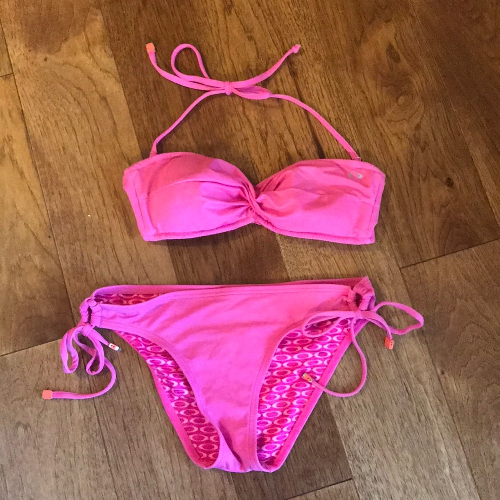 Pink Oakley Bandeau Bikini